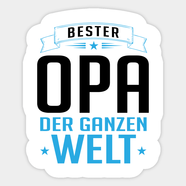 Bester opa der welt (1) Sticker by nektarinchen